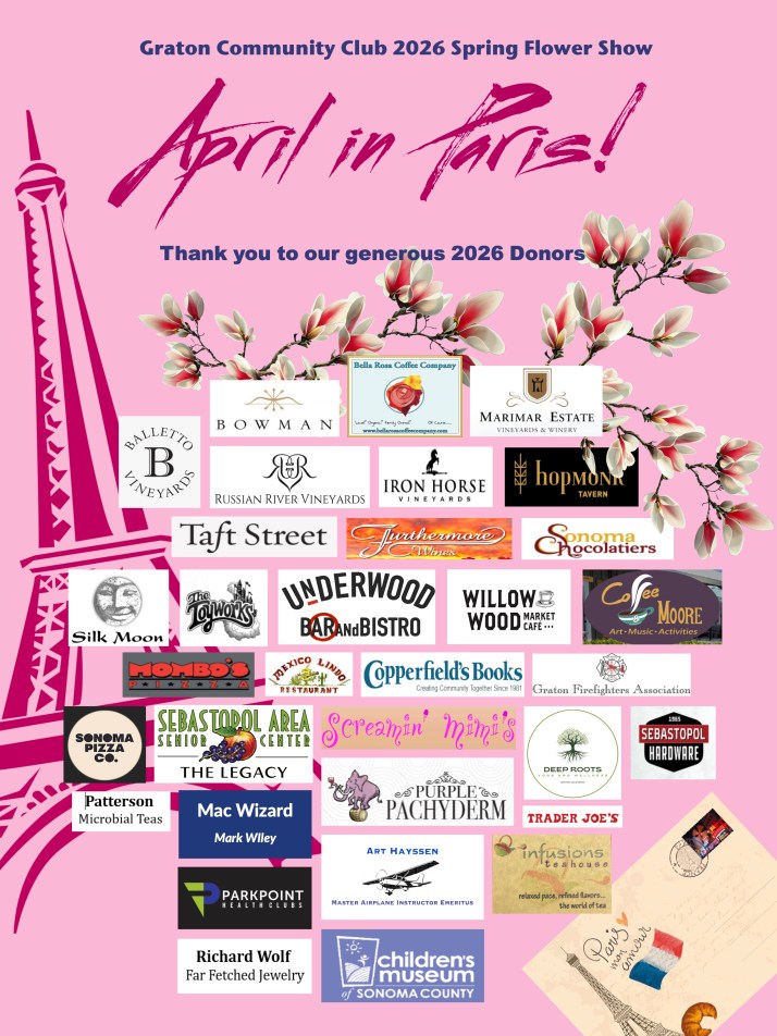 Thank You to our 2026 Spring show Donors!